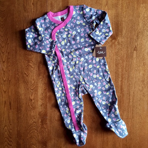 Tea Collection Other - Tea Collection floral footed romper 3-6m NWT